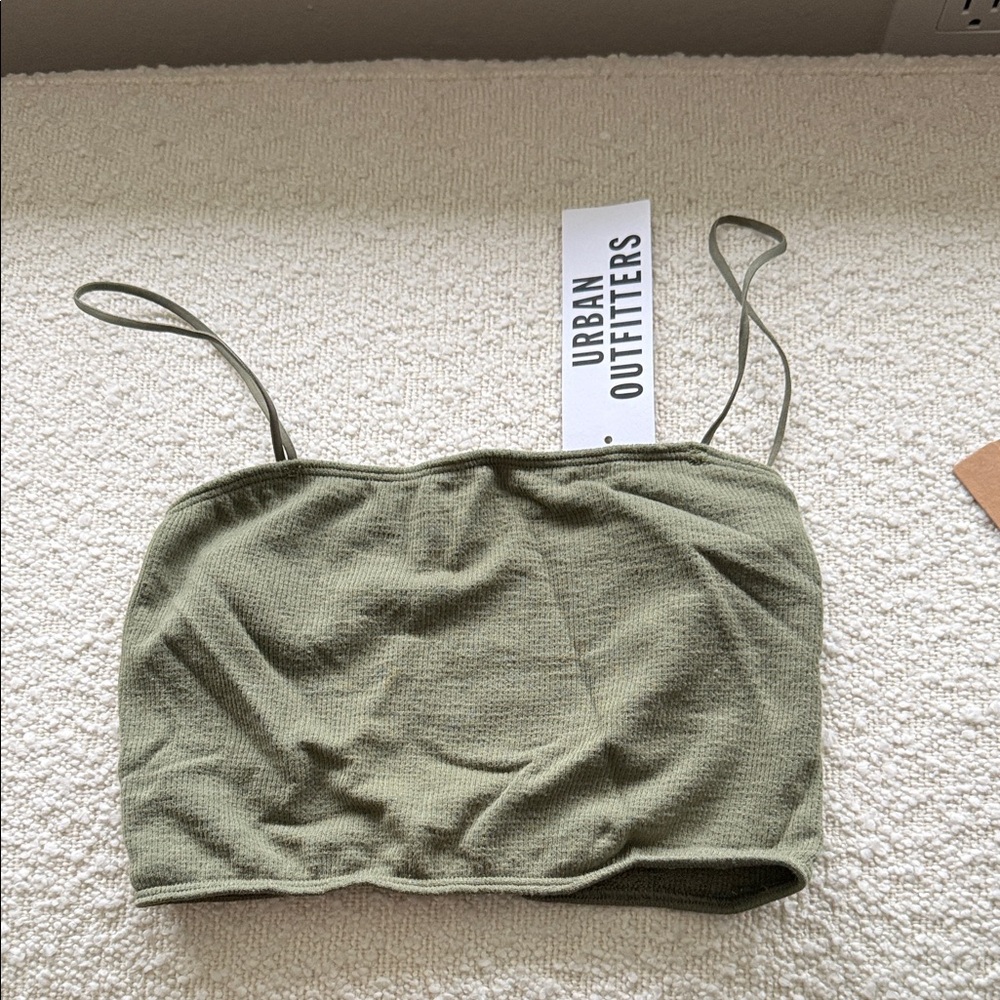 Urban Outfitters Sage Green Bandeau